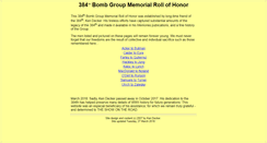 Desktop Screenshot of history.384thbombgroup.com